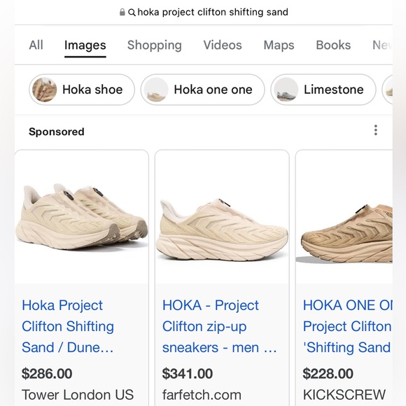 NWT Hoka Project Clifton Beige Shifting Sands Dune SSDD Unisex Sneakers Shoes - Picture 14 of 16